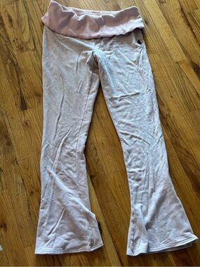Free people fold over flared leggings XL
